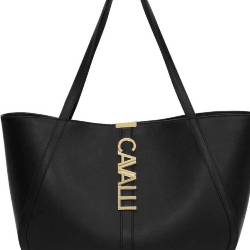 Cavalli Class Sandra Black Tote Bag NWT still wrapped